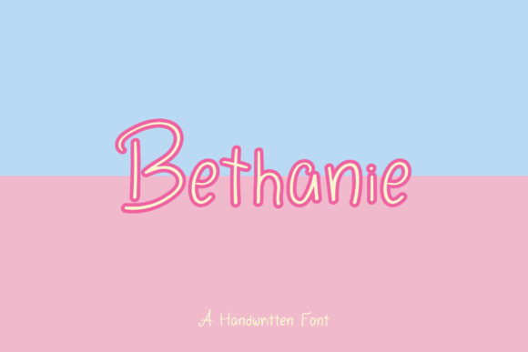 Bethanie: A Charming Handwritten Font for Makers