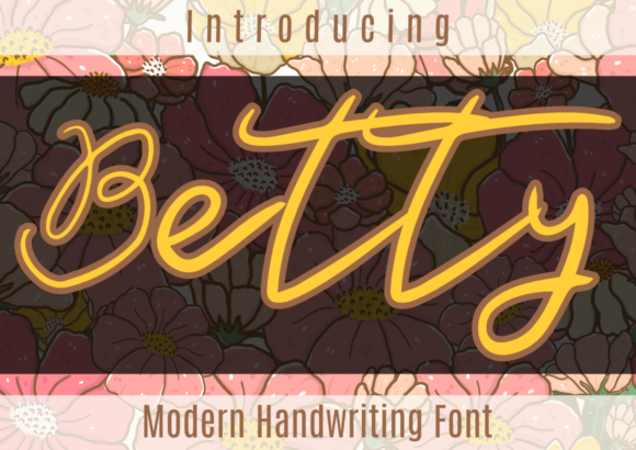 Betty: A Modern Handwritten Font for Friendly Branding