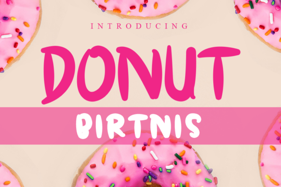 Donut Birtnis: A Friendly Handwritten Font for Branding