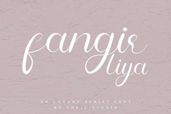 Fangirliya: A Brush Script Typeface for Campaigns