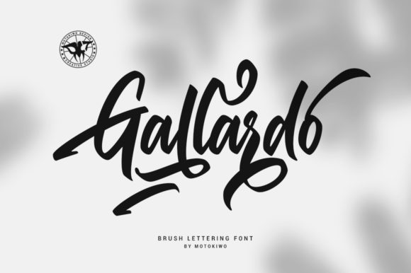 Gallardo: A Brush Handwritten Font for Crafters