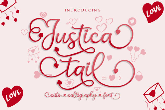 Justica Tail: A Handwritten Font for Polished Branding