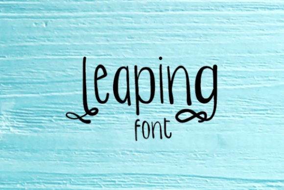 Leaping: A Playful Handwritten Font for Crafters