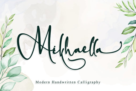 Mikhaella: A Luxury Handwritten Font for Editorial Design