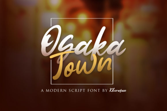Osaka Town: A Premium Script Font for Makers