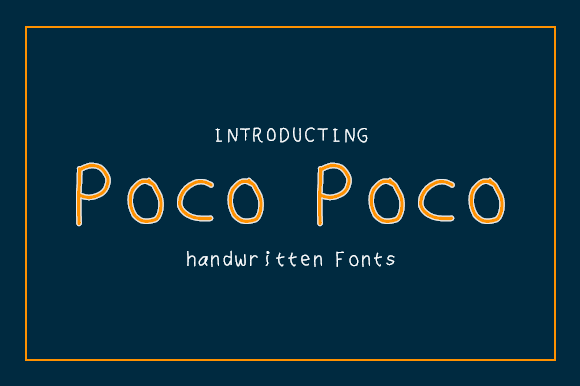 Poco Poco: A Playful Handwritten Font for Editorial Design