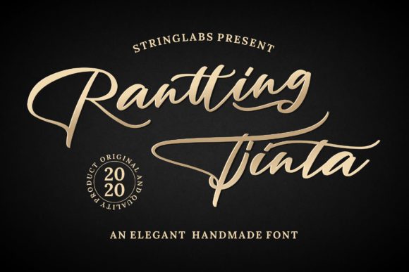 Rantting Tjinta: A Handwritten Script Font for Web Design