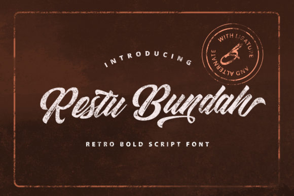 Restu Bundah: A Retro Bold Script Font for Branding