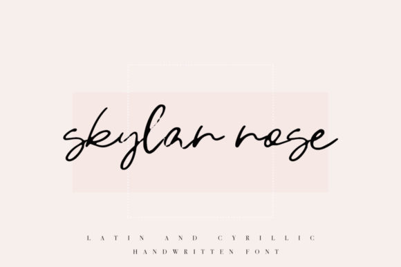Skylar Rose: A Handwritten Font for Modern Editorial Design