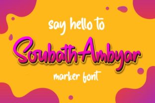 Soubath Ambyar: A Friendly Handwritten Font for Campaigns