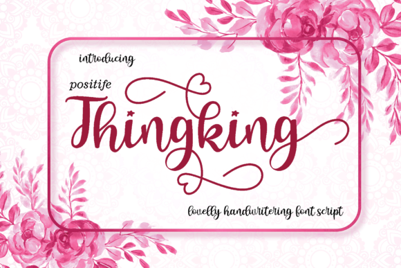 Thingking: A Modern Handwritten Font for Editorial Design